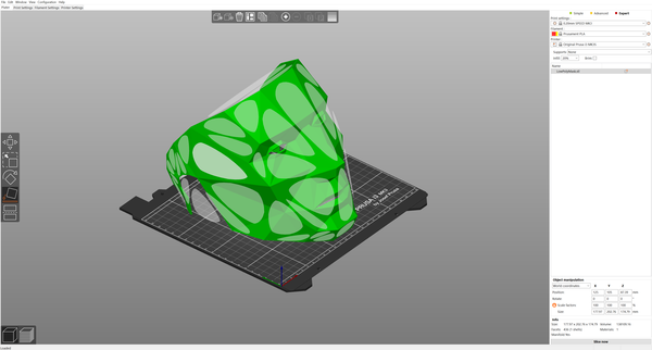3d model in prusaslicer